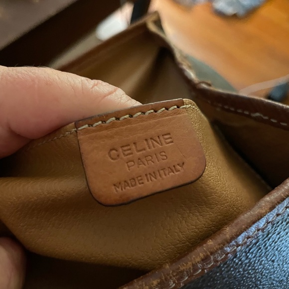 CELINE Vintage Macadam Backpack with Side Zipper Pocket and Single Magnetic Flap - Picture 8 of 16